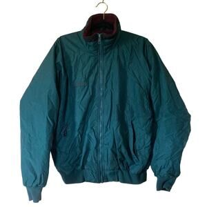 Vintage Columbia Nylon Fleece Lined Teal Purple Ski Coat Men’s Medium